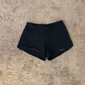 Brooks Women's Black Athletic Running Shorts